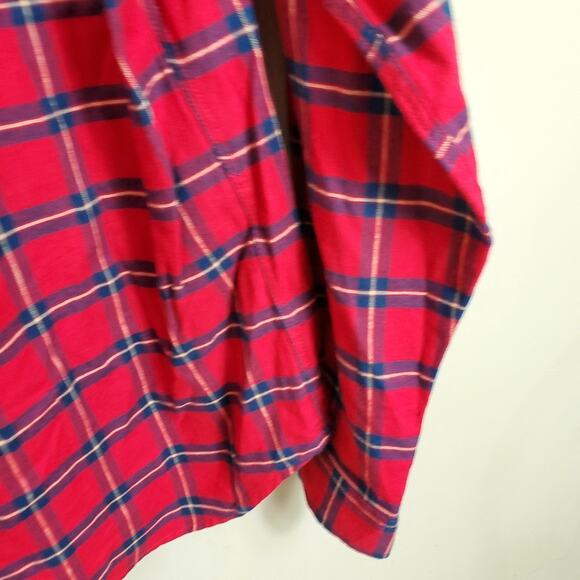 Heritage Red Plaid Flannel Slim Fit Button Down Size XL - Picture 7 of 11